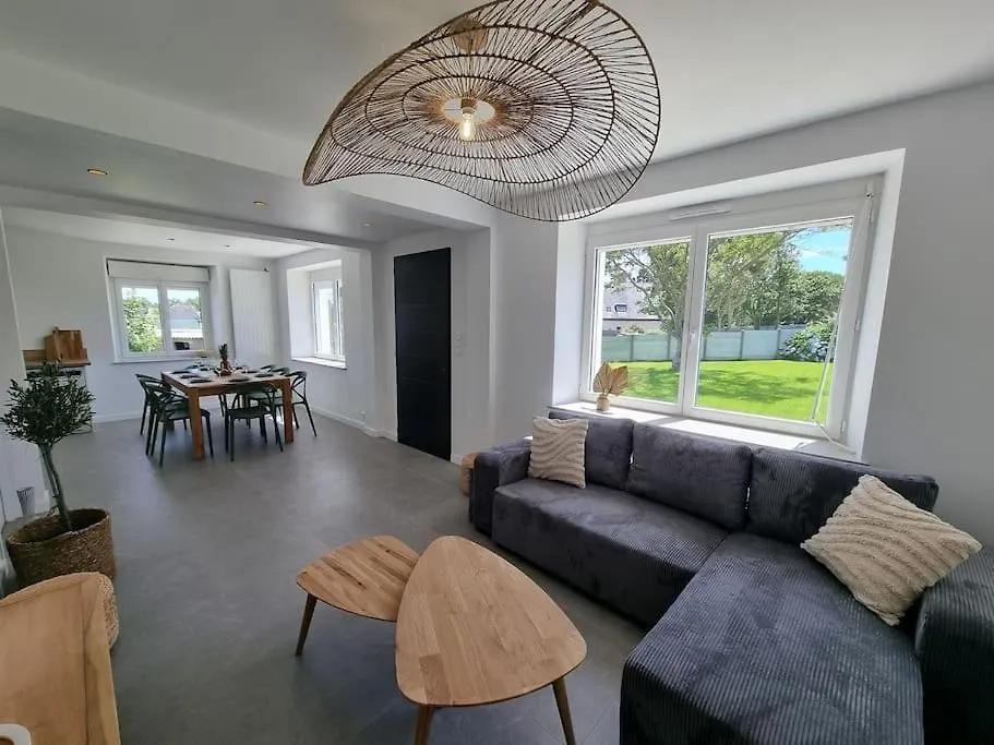 Maison Familiale - 10Pers - 3 Etoiles - Lumineuse Et Cosy - Draps Et Serviettes Inclus - Parking - La Torche 9 Min Saint-Jean-Trolimon Frankrijk